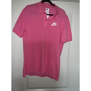 Nike Sportswear‎ Men's Pink/White Logo Polo (909746-694) Sizes Medium - NWT